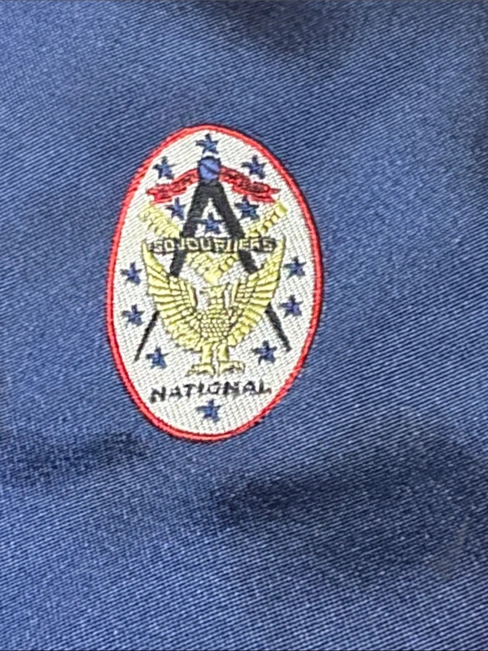 Masons Vintage Navy Silk Tie with Crest